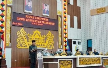 Paripurna DPRD Pringsewu Agendakan Penyampaian Keputusan LKPJ Kepala Daerah 2024