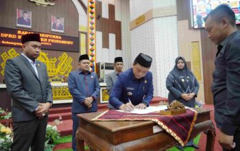 Perda Pembentukan Pekon Kresnomulyo Barat & Sukamanah Serta RPJMD Pringsewu Disahkan