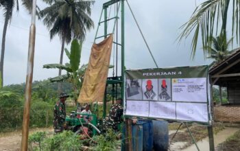 Progres Pembangunan Sumur Bor TMMD di Sejumlah Titik Guna Perkuat Akses Air Bersih untuk Warga