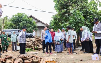 Bupati Pesawaran Tinjau Lokasi Terdampak Puting Beliung di Kecamatan Tegineneng